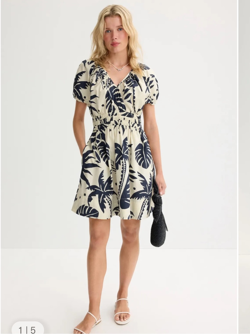 NWT Marine Layer size XS Emery poplin mini dress in starlit desert